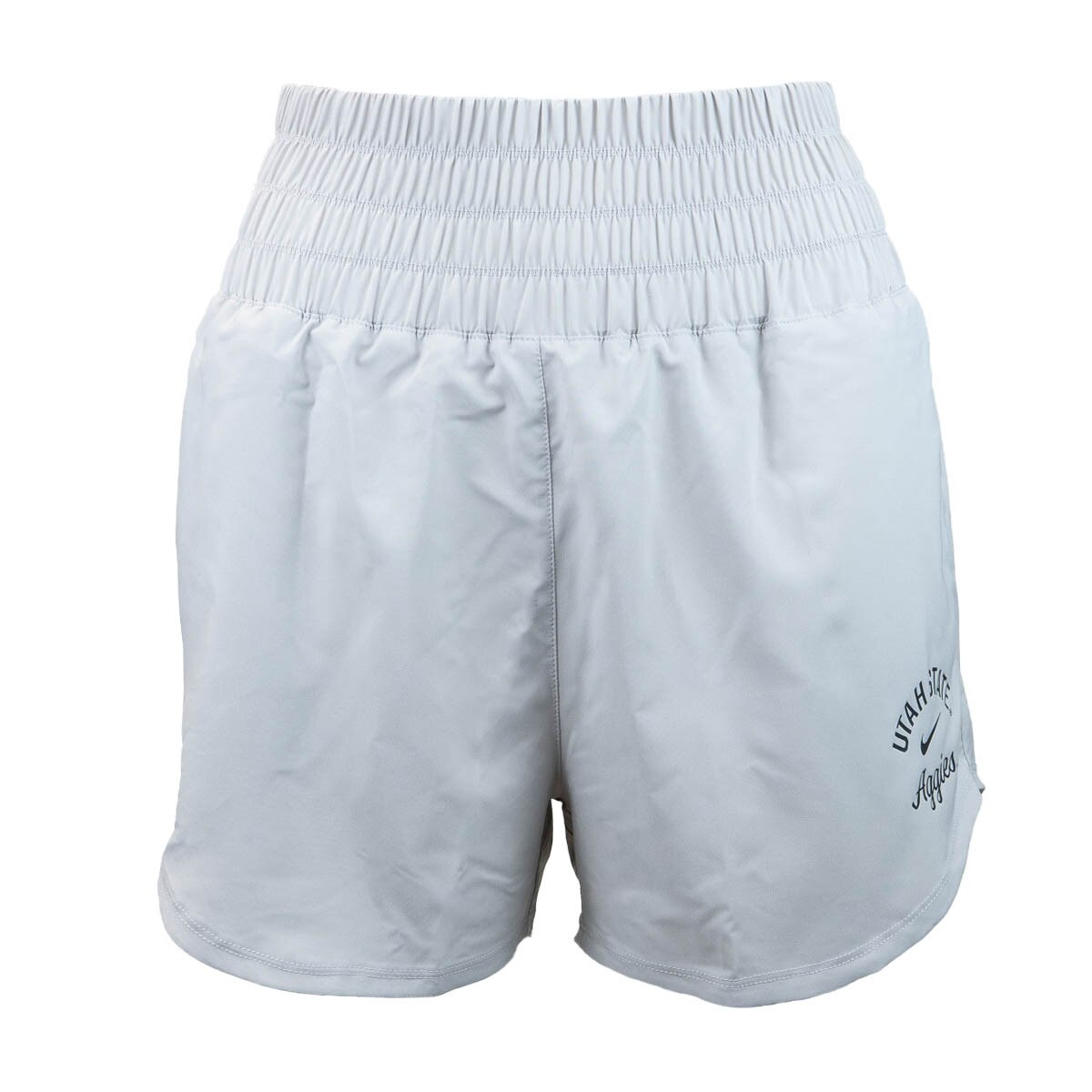 Women's nike utah state aggies gray high waisted shorts